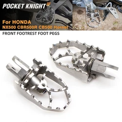 Front Footrest Foot Pegs Pedal For HONDA CB500 Hornet 500 NX500 CBR500R CB650R Motorcycle Enlarge Footpegs Foot Rest Support Pad