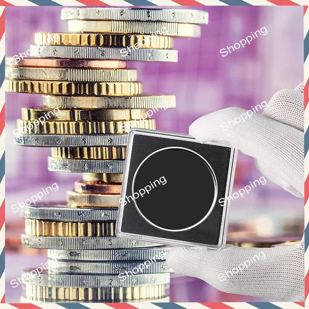 M20K 20개 실버 달러 코인 홀더, 2 X 2 하프 달러 코인 홀더 코인 캡슐 코인 스냅 플라스틱 코인 홀더 / 금고