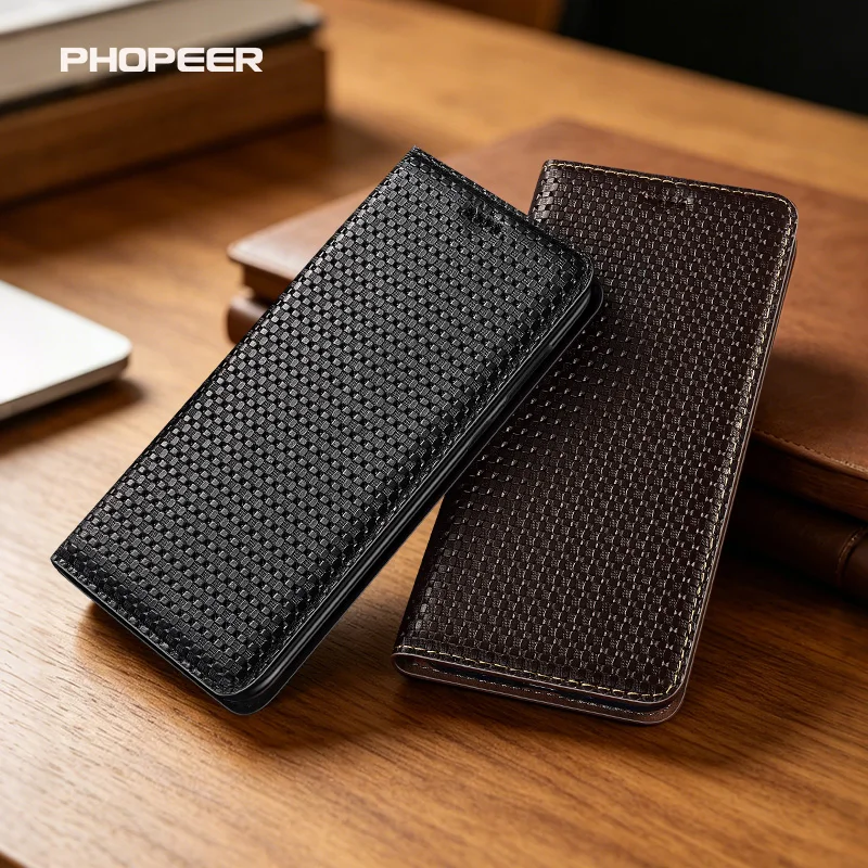 Funda de lujo con textura de cuero genuino y textura de alfombra de hierba para Huawei Honor 500 400 300 Pro Smart Global Lite Ultra