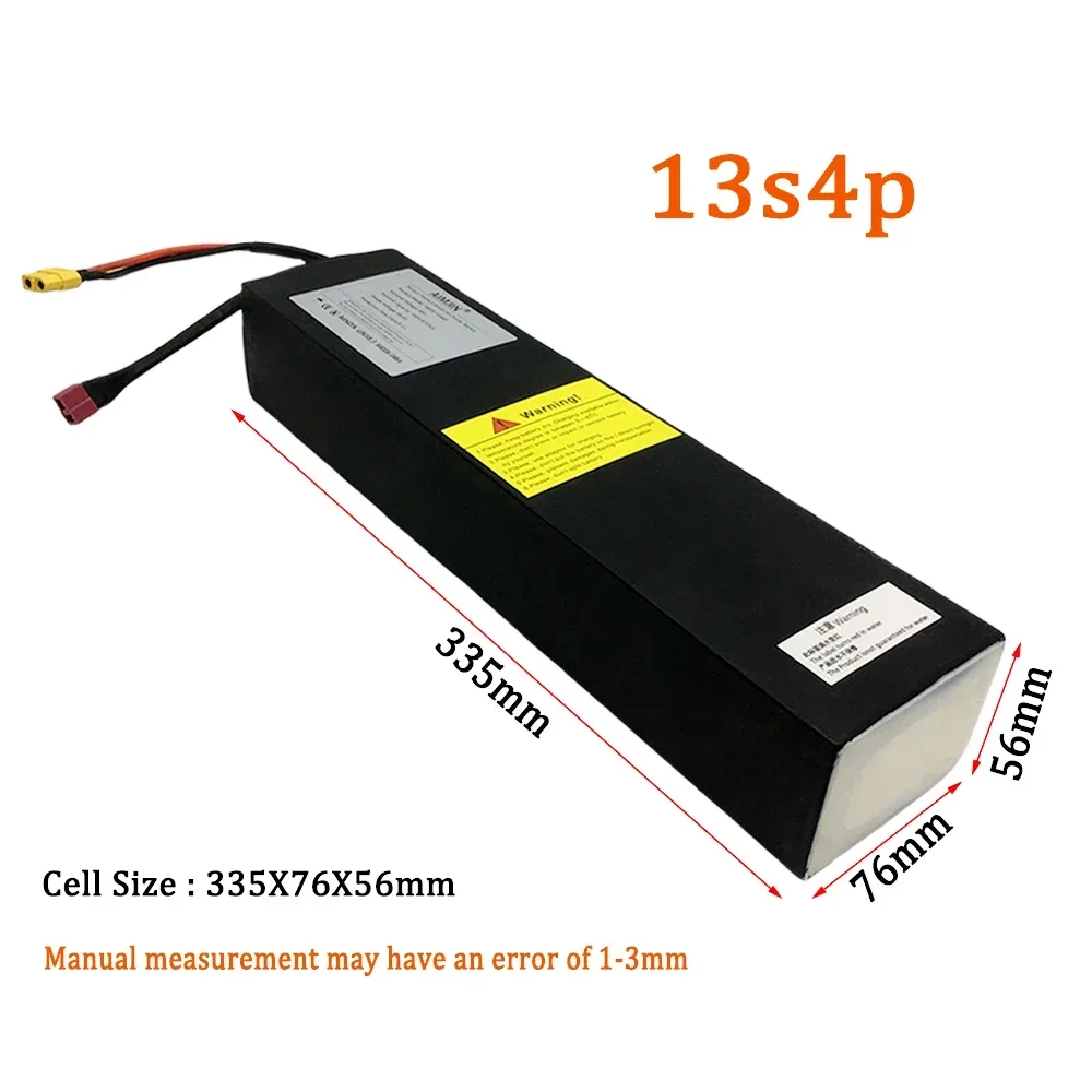Original 18650 13s4p for Kugoo M4 48V 14000mAh high-power 672Wh Li-ion Battery Pack M4 Electric Scooter Battery Built in BMS
