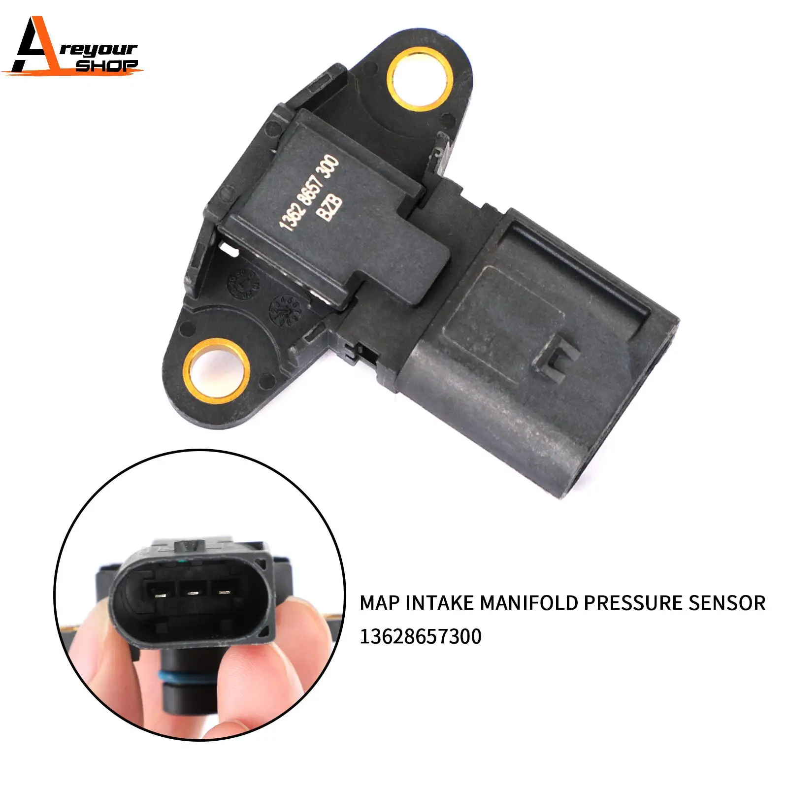 

Areyourshop Air Intake Pressure Sensor MAP Sensor 13628657300 For BMW 1 3 5 6 7 Series 02-13