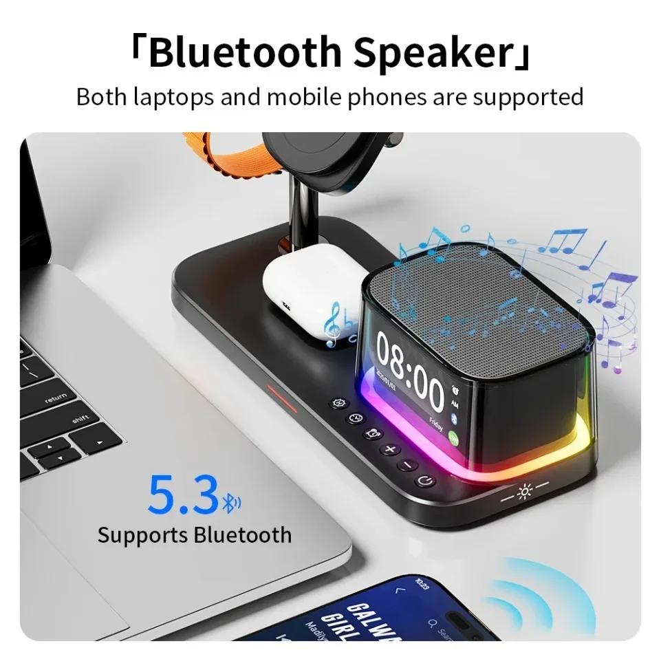 support-de-chargeur-sans-fil-magnetique-5-en-1-qi22-25w-avec-haut-parleur-bluetooth-et-charge-rapide-pour-iphone-17-pro-apple-watch-2-9-se-et-samsung