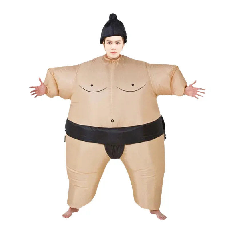 Inflatable Costume Sumo Wrestler Cartoon Character Fat Suit Party Performance Event Inflatable Clothing Accessory