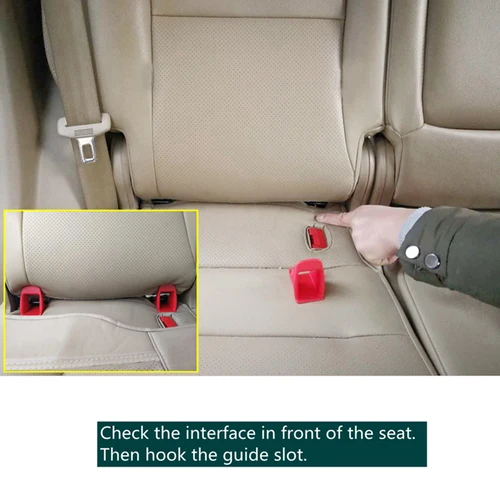 Imagen 2 del producto Kit de montaje de anclaje de sujeción de asiento infantil Universal para coche, conector de cinturón ISOFIX en SUV compacto y Hatchback para vehículo todoterreno