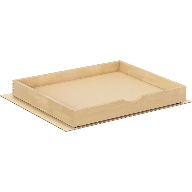 

Premium Birchwood Pull-Out Cabinet Drawers, 26" W x 22" D Pull Out Cabinet Organizer, Heavy-Duty Cabinet Organizer wi