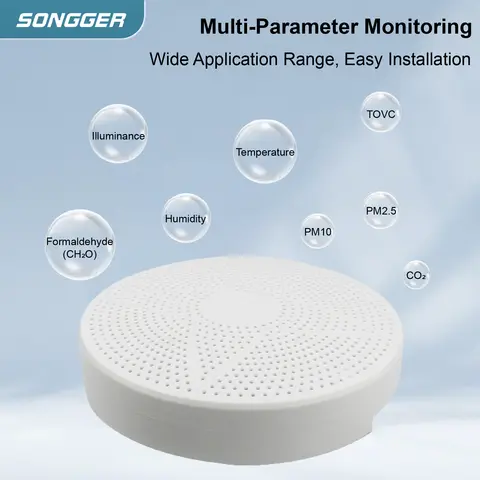 Indoor Air Quality Sensor Smart Home Industrial Use Multi Parameter CO2 PM2.5 PM10 TVOC HCHO Module Temperature Humidity Output