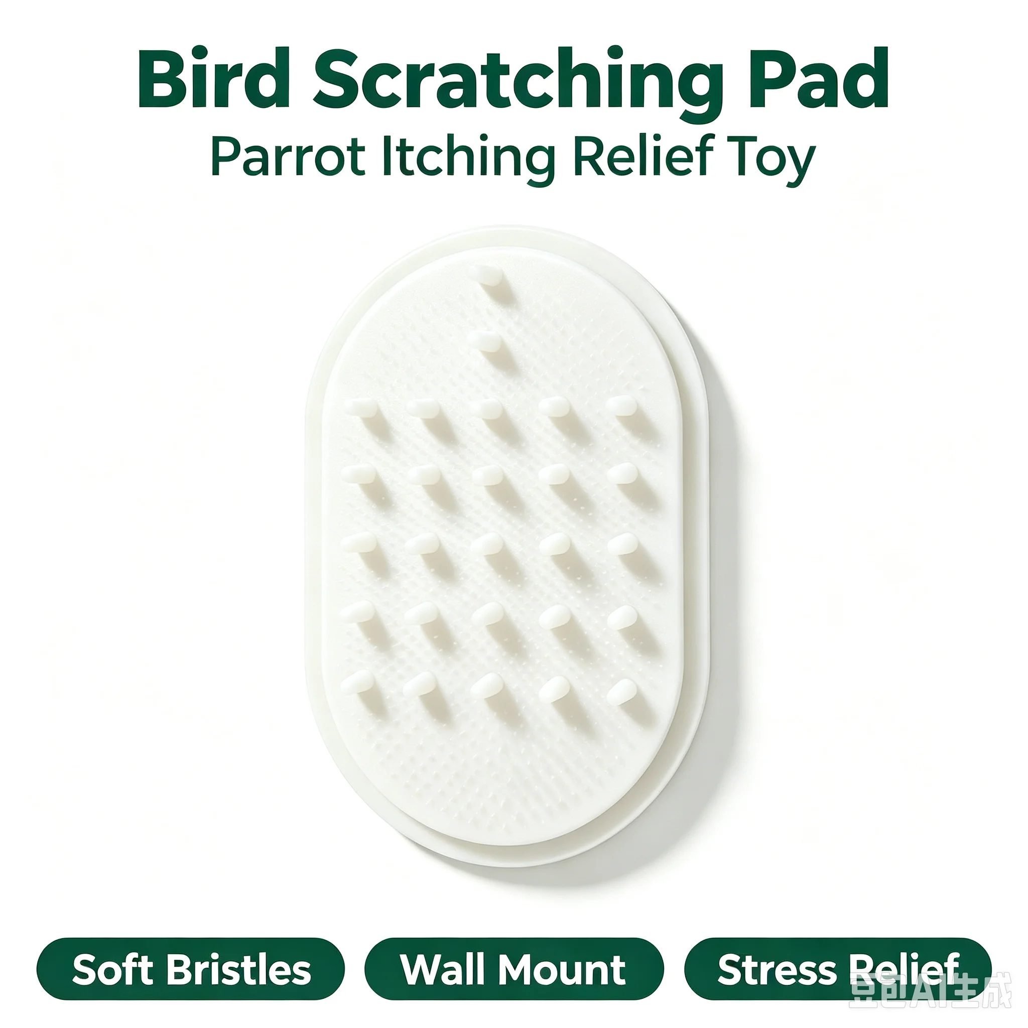 Parrot Scratcher Toy, Bird Itch Relief Grooming Accessory, Relieve Boredom Bird Cage Toy for Parakeet Cockatiel Conure Pet Bird
