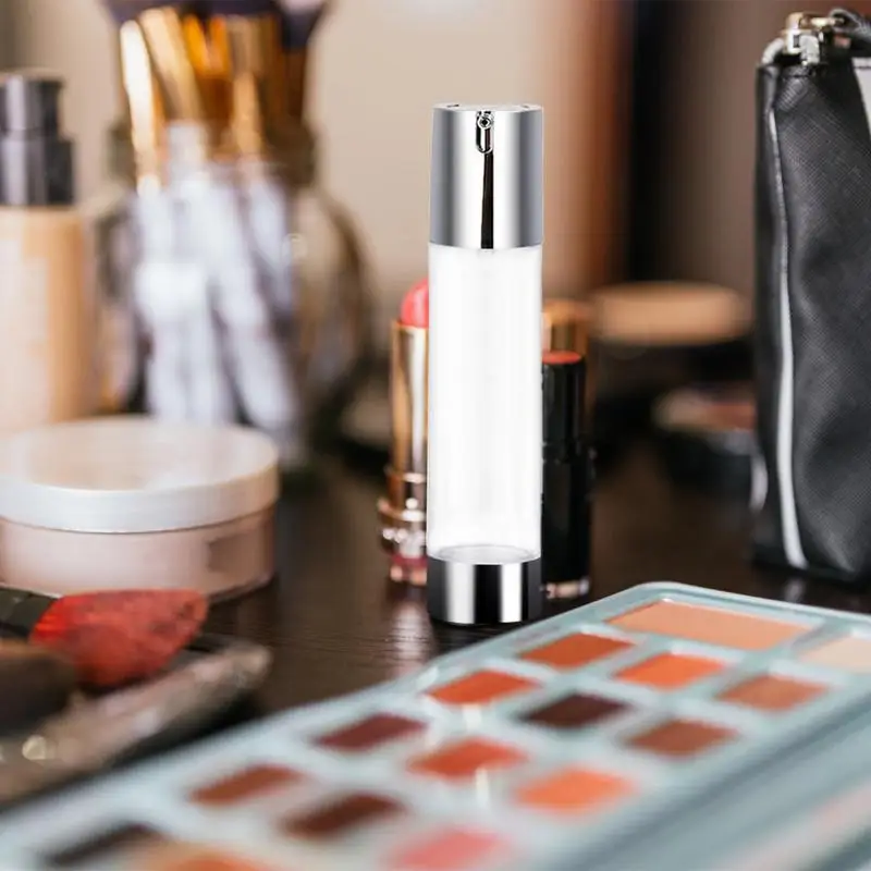 Moisturizer Container 50ml Portable Airless Pump Bottles Moisturizer Container Lotion Dispenser For Cosmetic Foundation Lotions