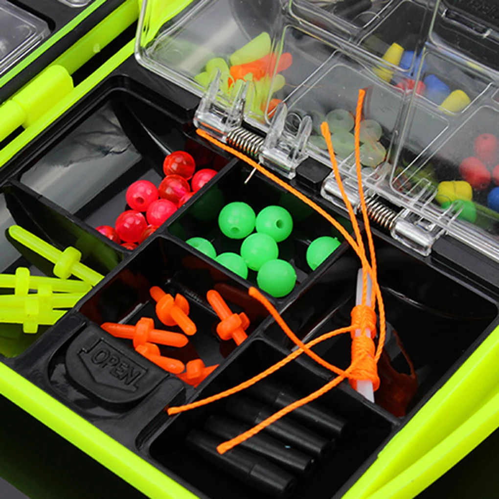 Upgrade Fishing Gear Set Plastic Angling Tackle Tools Box Suit Hook Kit Accessories Outdoor