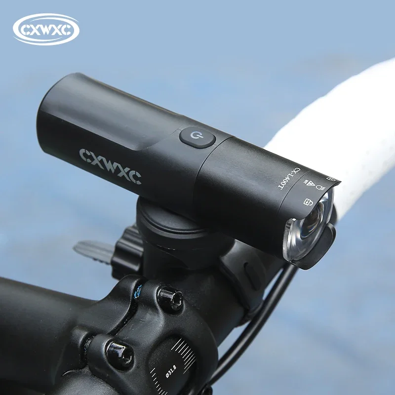 

CXWXC Night Cycling Anti-glare Front Light IP66 Waterproof Road Bike Headlight USB Charge Hight Brightness MTB Safety Head Torch
