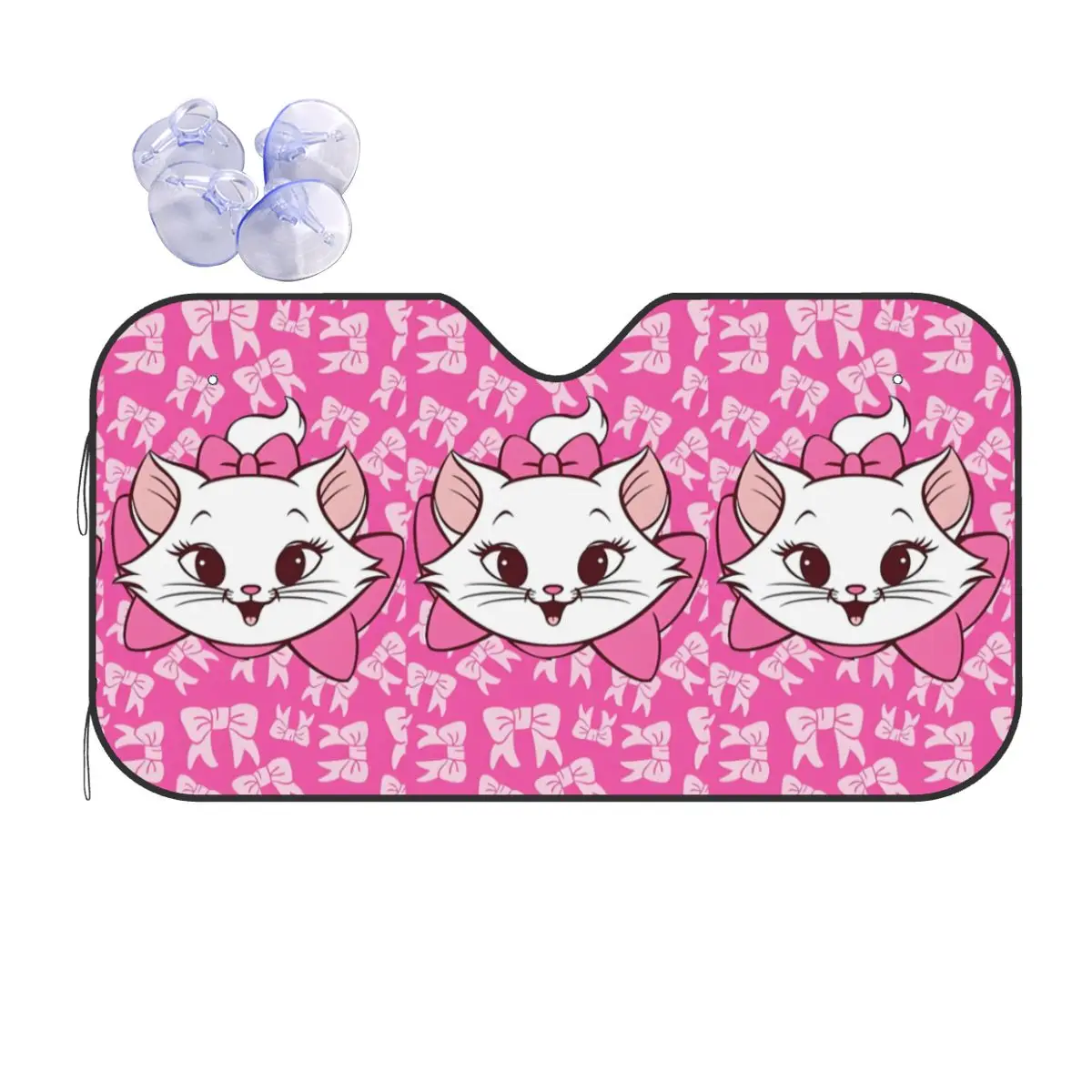 

Custom The Aristocats Windshield Sunshade Foldable Blocks UV Rays Sun Visor Protector