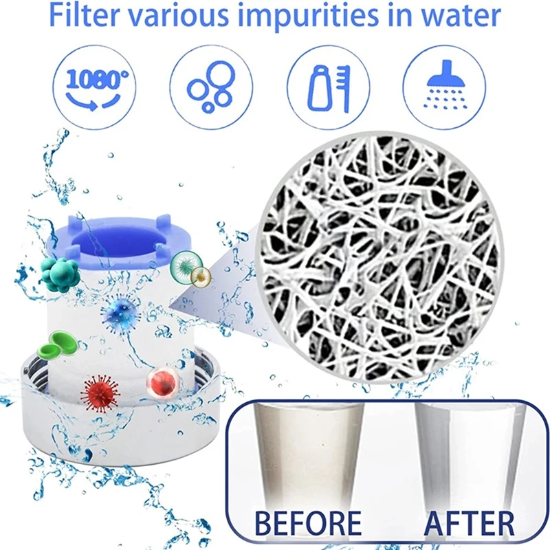 Universal Rotatable Multifunctional Extension Faucet Aerator 1080° Rotation Faucet Sprayer ABS Sprayer Head Water Filter Sink Fi