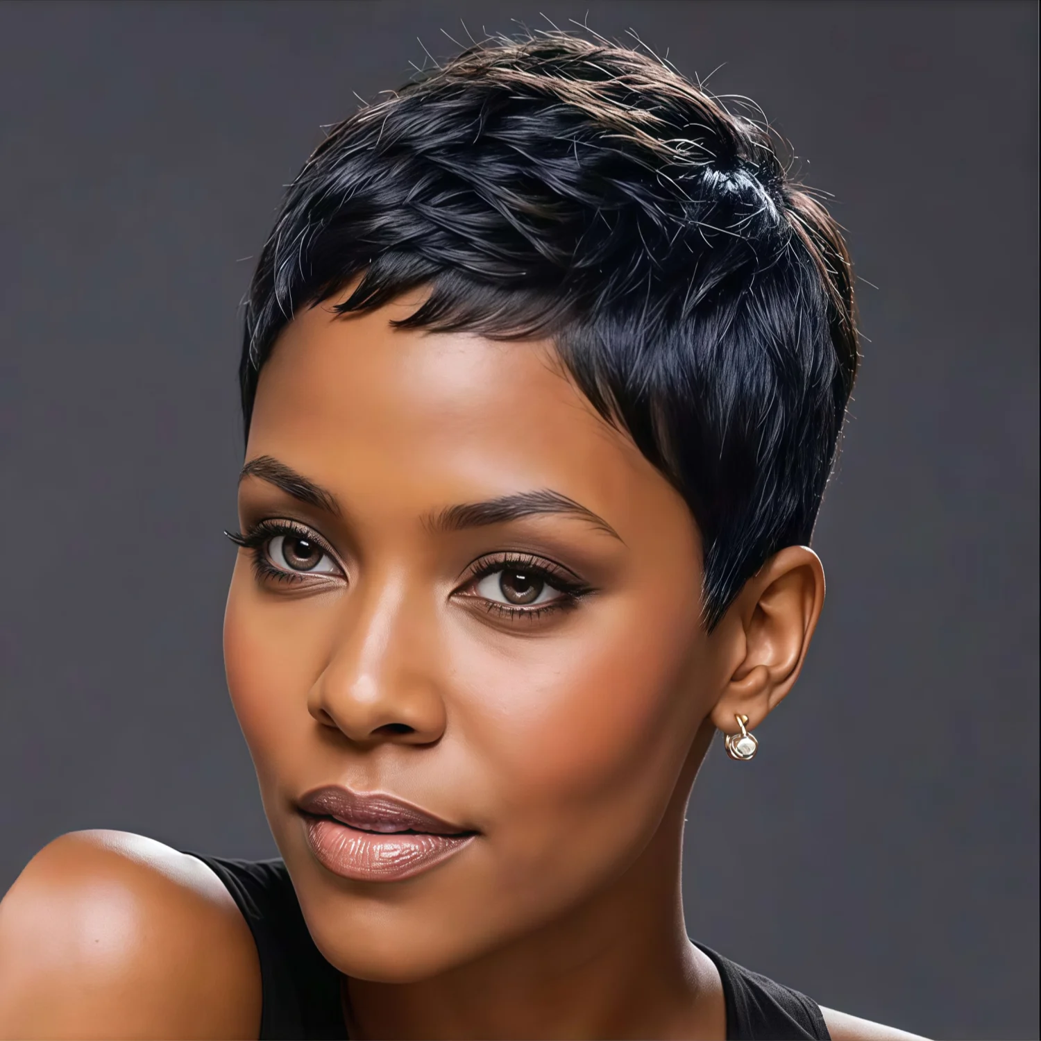 

Короткий парик эльфа с челкой, синтетический парик, женский короткий цветной парик, модный парик с объемной волной для коротких волос