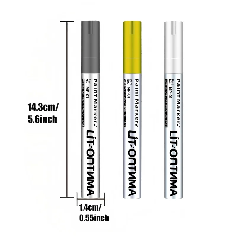 Oil-Based Marker Pen, Quick Drying Waterproof Permanent Marker Pen, Suitable for Stone, Metal, Glass, Wood, DIY Crafts - view 5