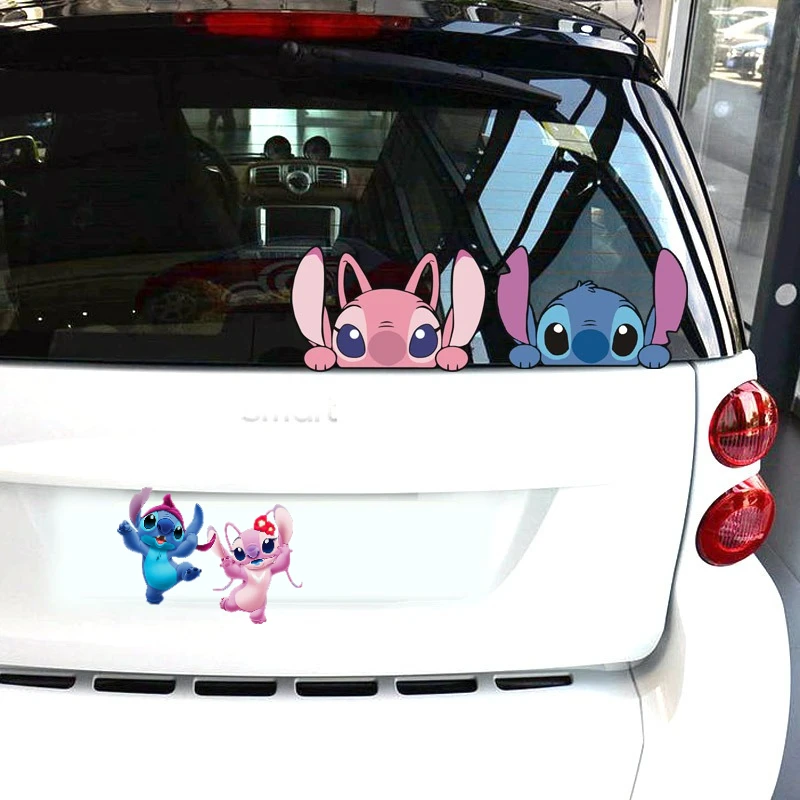 

Disney Stitch автомобильная наклейка забавная наклейка царапина наклейка светоотражающая наклейка для автомобиля мотоцикла крышки топливного бака украшение фар