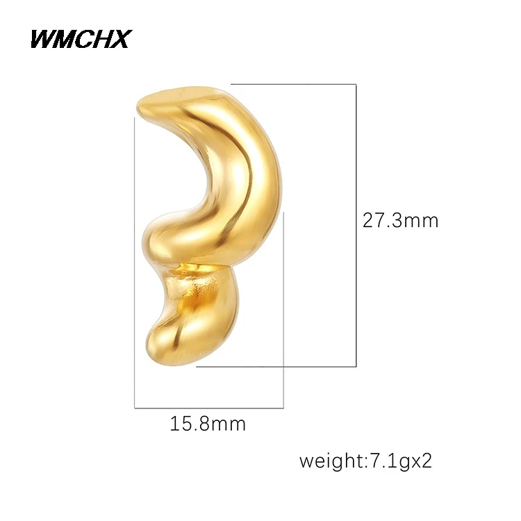Gold Plated S-Curve Fluid Stud Earrings, Abstract Twist Earrings for Women, Statement Jewelry for Daily Wear  Daily & Party Wear