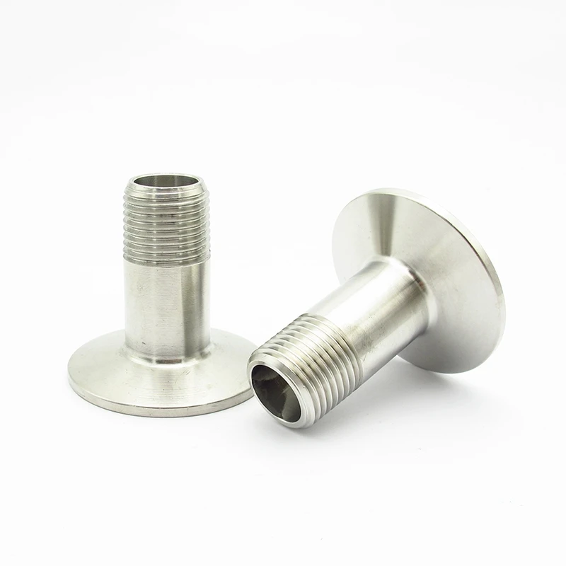 

1/4" 3/8" 1/2" 3/4" 1" 1.2" 1.5" BSP Male Thread 304 Stainless Steel Sanitary Ferrule Pipe Fitting For Homebrew Fit Tri Clamp