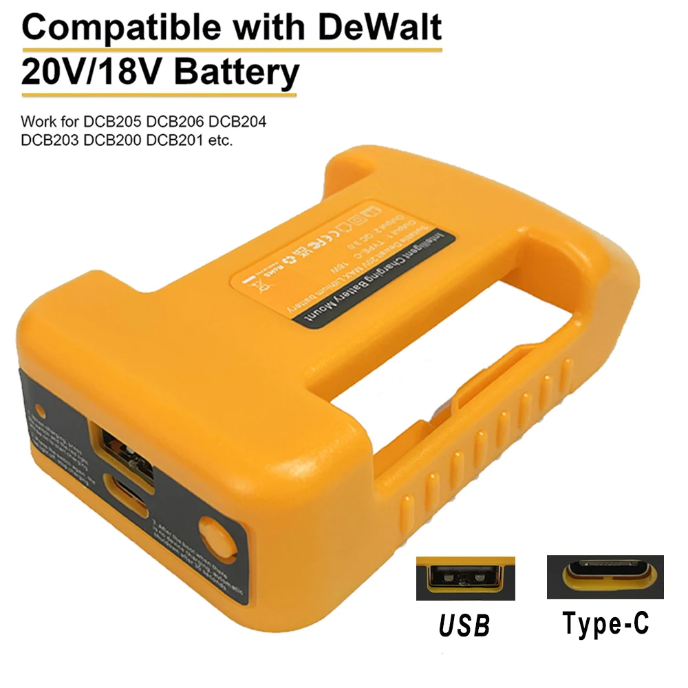 yZ[zDeWalt 18V 20V 60V DCB200 `ECIobe[xgobN[ŒuPbg USB ^Cv C p[oN[dA_v^[
