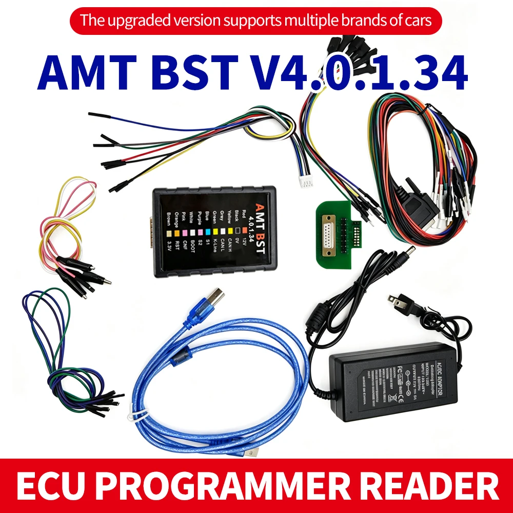 New AMT BST ECU Tool V4.0.1.34 Online/Offline R/W Support MG1 MD1 Protocl ECU Programmer Universal Bench Service Tool Upgraded