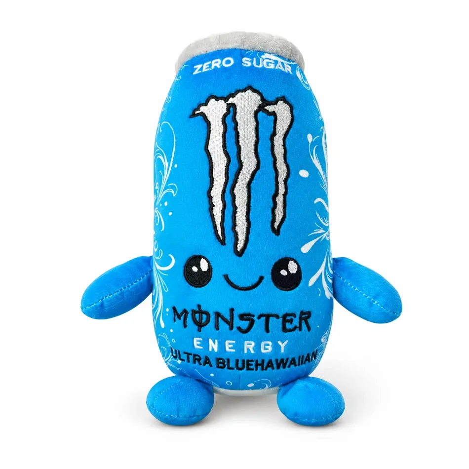 NIEUW – Pluche speelgoed in de vorm van een Monster Energy Drink-blik – schattig, zacht, cartoonachtig knuffeldier, perfect als decoratie voor in huis en als cadeau voor fans en vrienden – nieuw