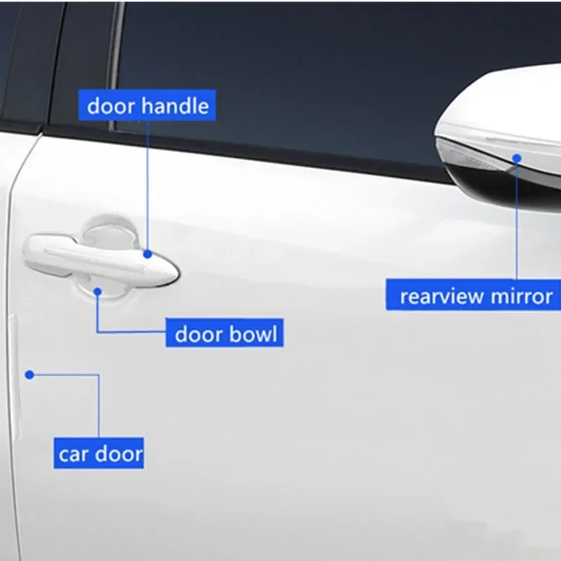 Car Door Bowl Handle Protector Stickers Transparent Anti-scratch Film For BMW M M3 M5 X1 X3 X5 X6 E90 E91 E92 E93 F10 F30 E60