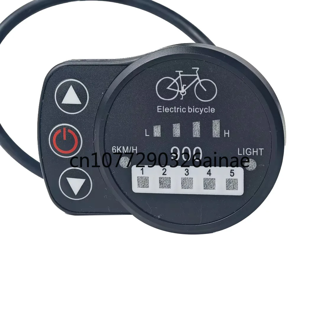 

Ddp KT-LED900 KT-LED900S Meter Led Display for 24V 36V 48V Electric Bicycle with on/off Button and Gear Memory Function