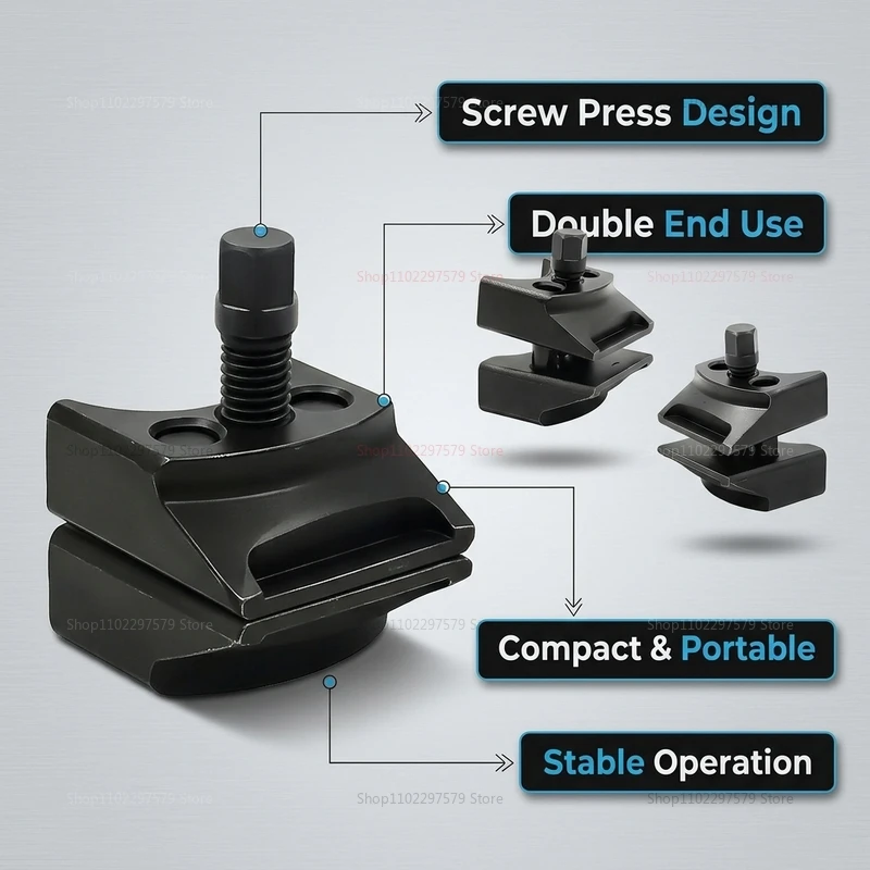 

Universal Ball Joint Separator Tool 10mm Hex Tie Rod End Puller Automotive Repair Clamp Heavy Duty Steel Suspension Kit.