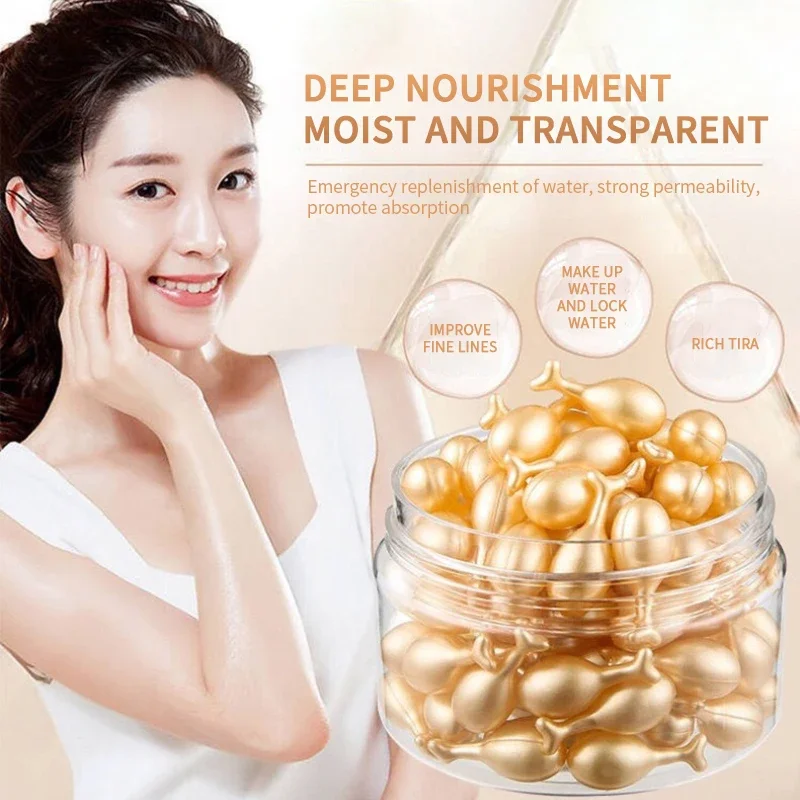 Professional Face Serum Spot Acne Remover Whitening Cream Antiwrinkle Ageless Cream Hyaluronic Acid Capsules 20/50/60/100pcs/bag