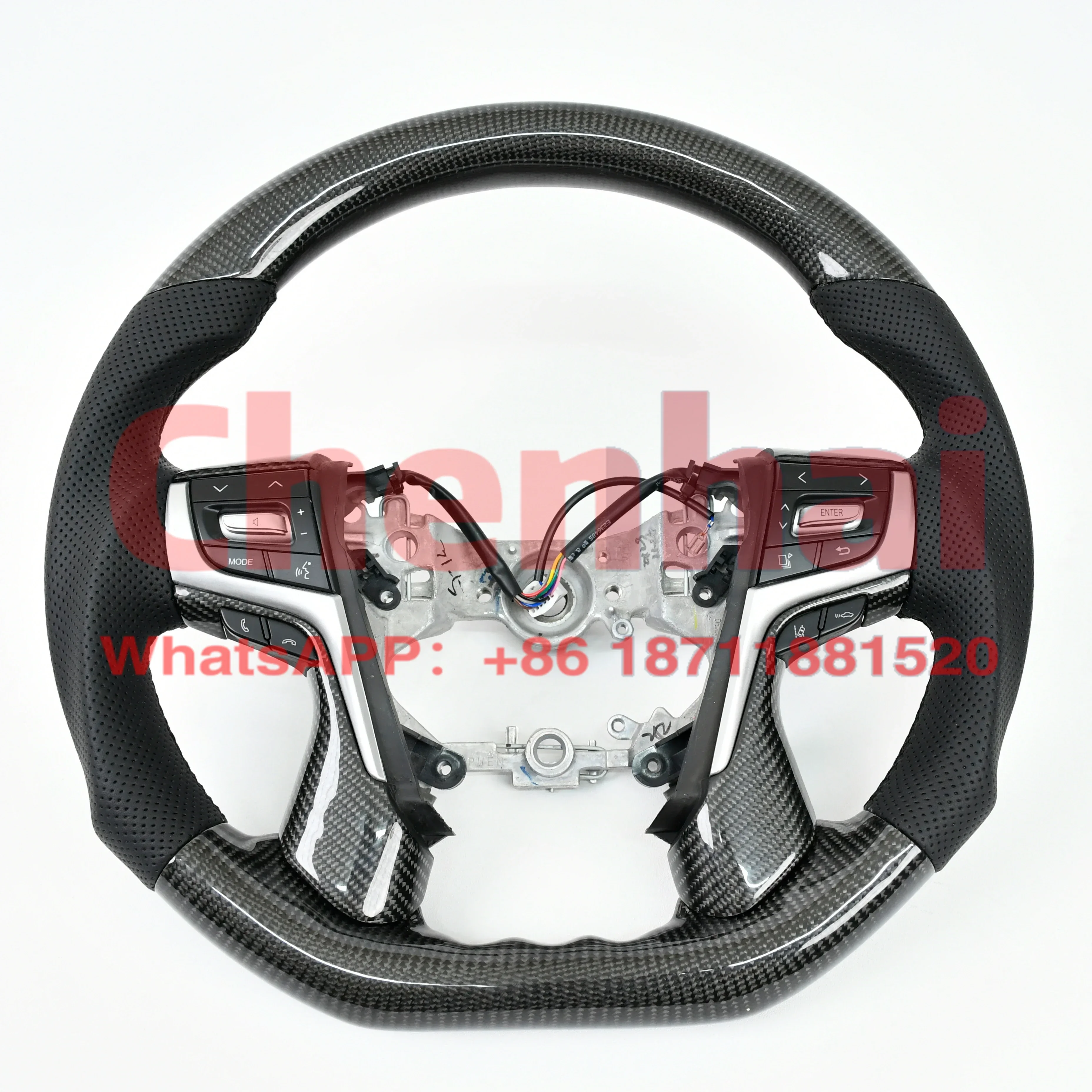 4X4 Off Road For Land Cruiser Prado Carbon Fibre Auto Parts Custom Premium Real Carbon Fiber Steering Wheel