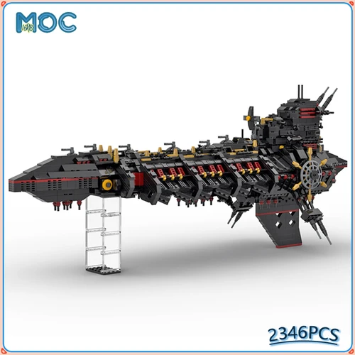 글로리아나 클래스 전함 모델 MOC 빌딩 블록, DIY 조립 벽돌, 교육 컬렉션 디스플레이 공간 장난감 선물, 2346 개