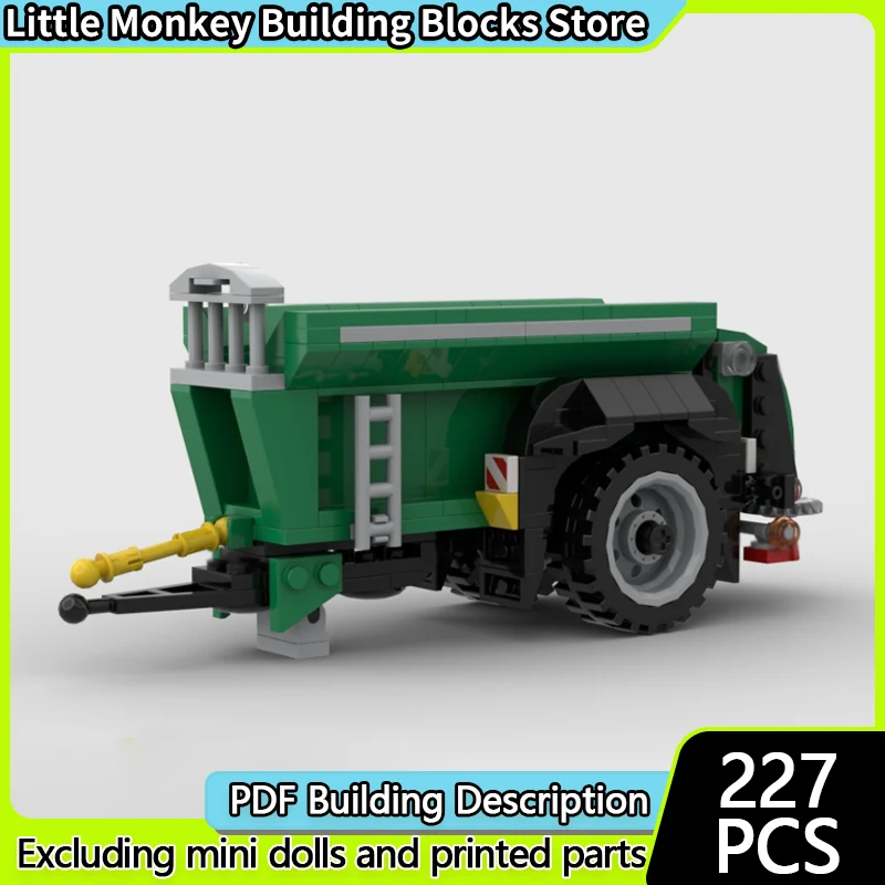 

Модель городского автомобиля MOC, строительные блоки, сельскохозяйственная техника для разбрасывания удобрений, модульная технология, детские праздничные подарки, игрушки для сборки