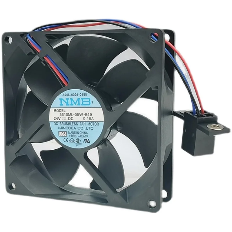 جديد الأصلي 3610ML-05W-B49 24VDC 0.16A 9225 92x92x25 مللي متر مروحة التبريد المبرد