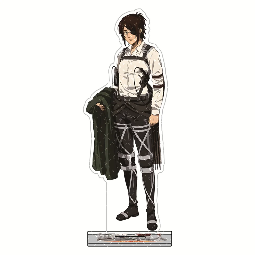 Attack on Titan 15cm Acryl-Standfiguren Schlüsselanhänger Survey Corps Uniform-Stil Anime Sammlerstück Desktop-Deko Display Fan-Geschenk