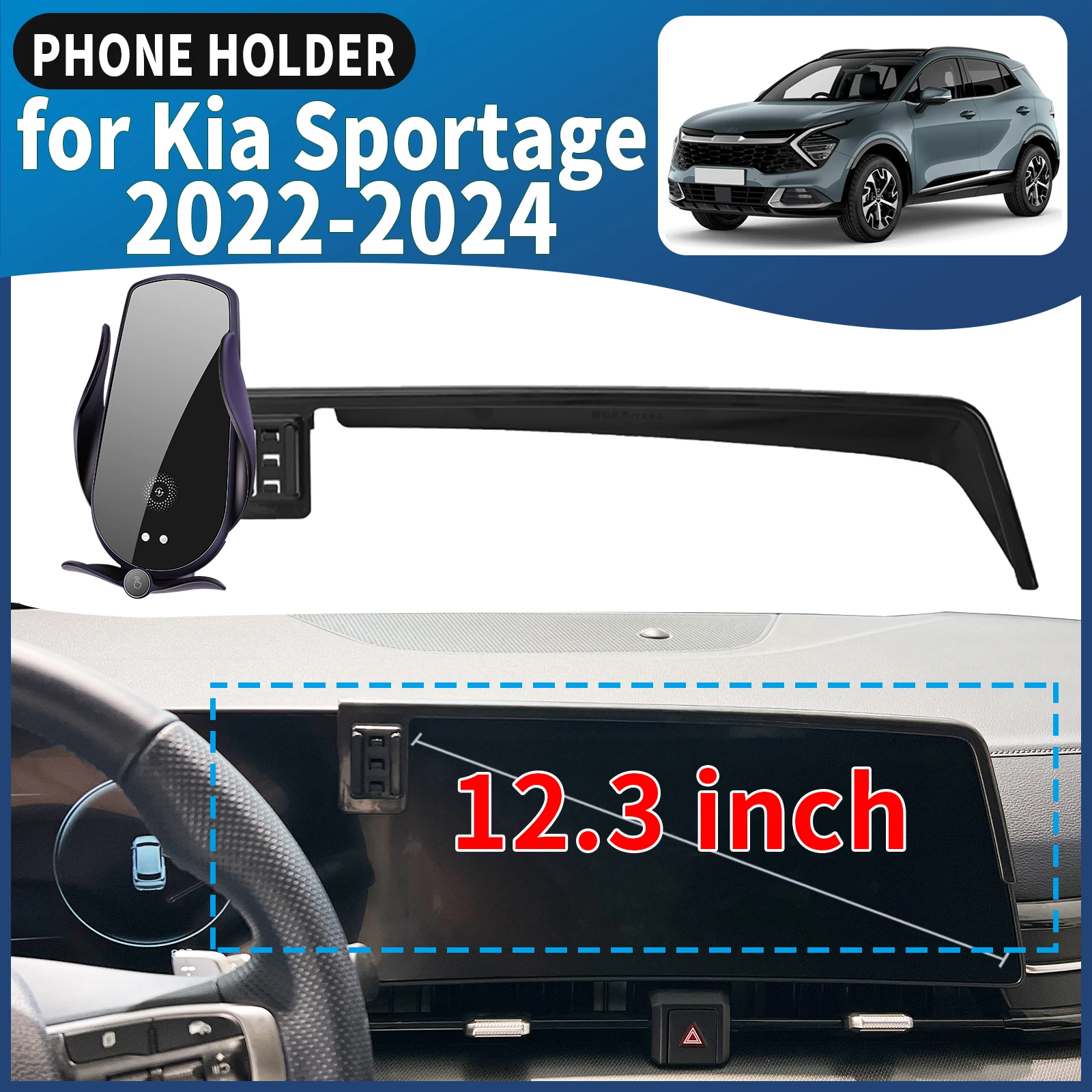 

fit for Kia Sportage 2022 2023 2024 NQ5 Car Phone Holder Mount Vehicle-Specific GPS Navigation Easy Installation accessoires