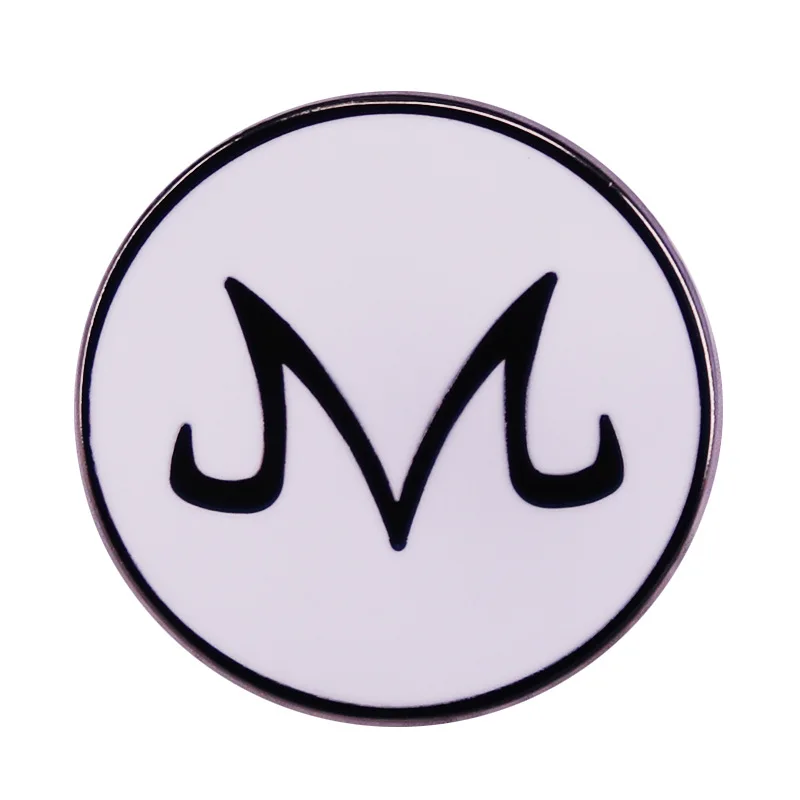 Villain Majin Buu Logo Brooch Badge Anime Movie Accessories