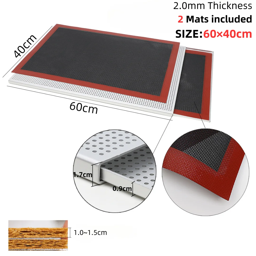 60x40cm  tray 2 mat