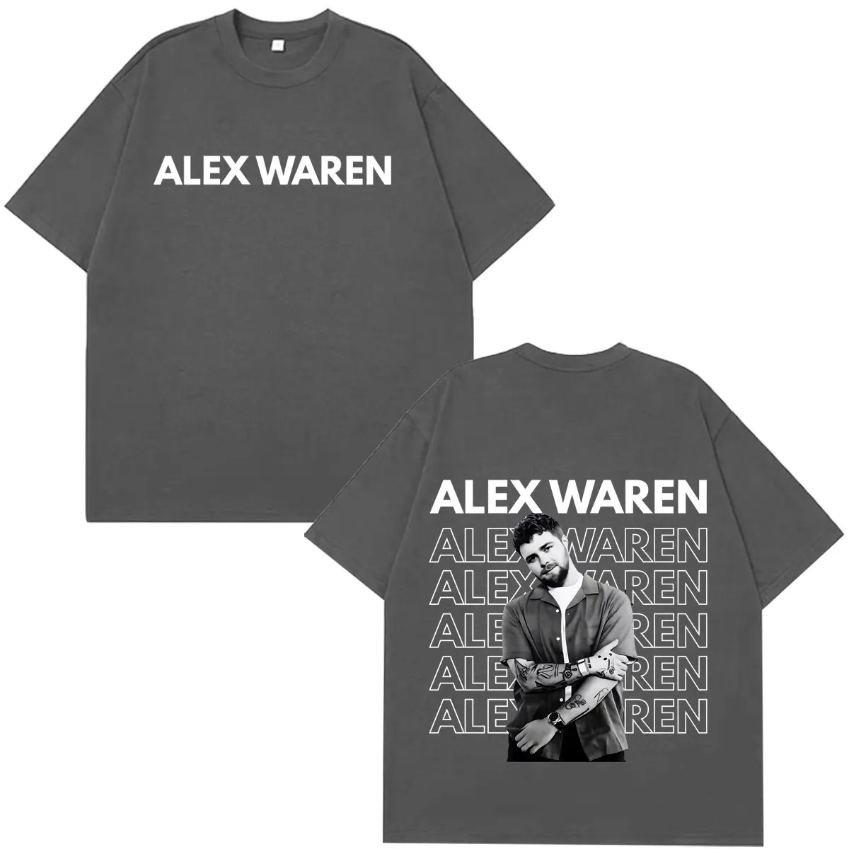 Singer Alex Warren Album 2026 Tour T-shirts Men Women Hip-hop T-shirt Short-sleeved Loose Casual Oversized T-shirts Streetwear