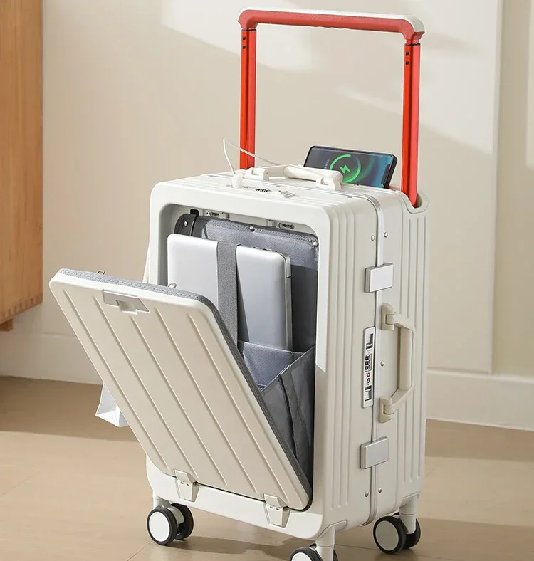 Suitcase for women new wide trolley 20 inch multifunctional business suitcase small suitcase for men