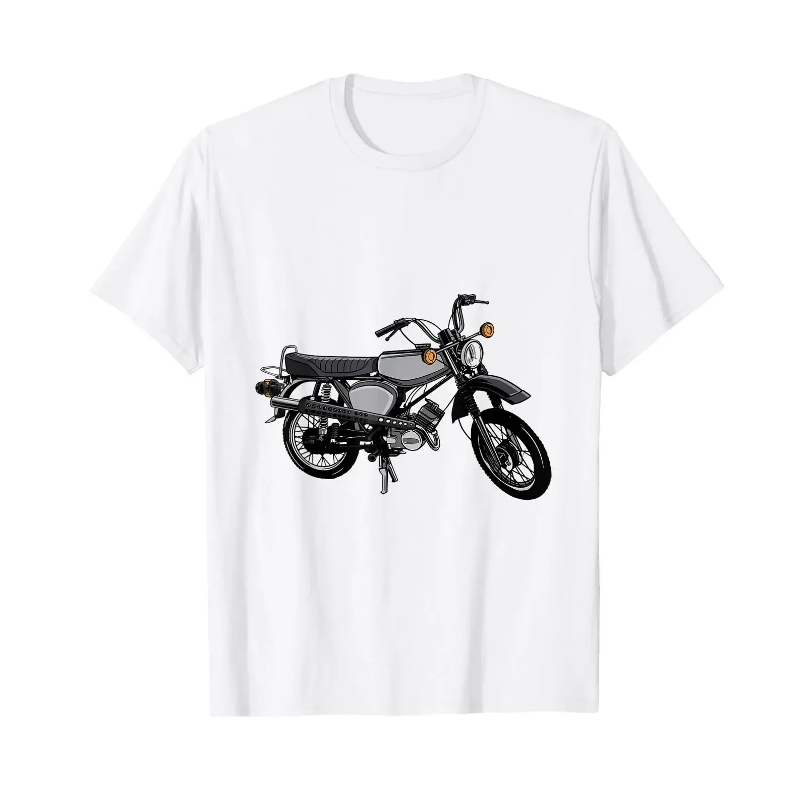 Simson S51 Moped DDR Suhl 2 Stroke S 51 1 50 Motorcycle T Shirt cc White vintage Washed Top For Everyday Wear Casual Versatile