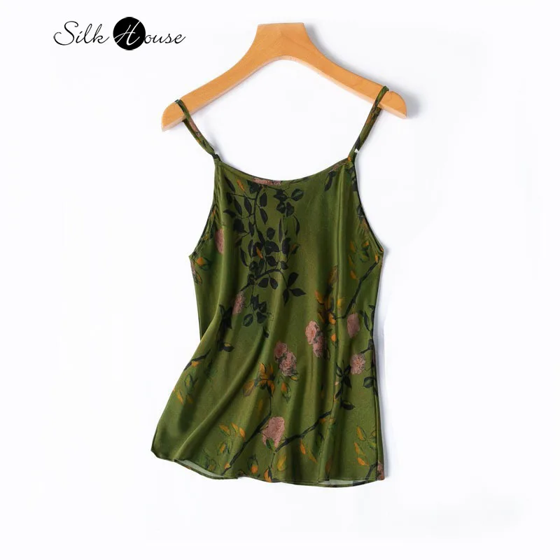 

Classical Style Oblique Cut Soft Sticky Sand Washed 92% Natural Mulberry Silk Elastic Satin Women's Summer Leisure Sling