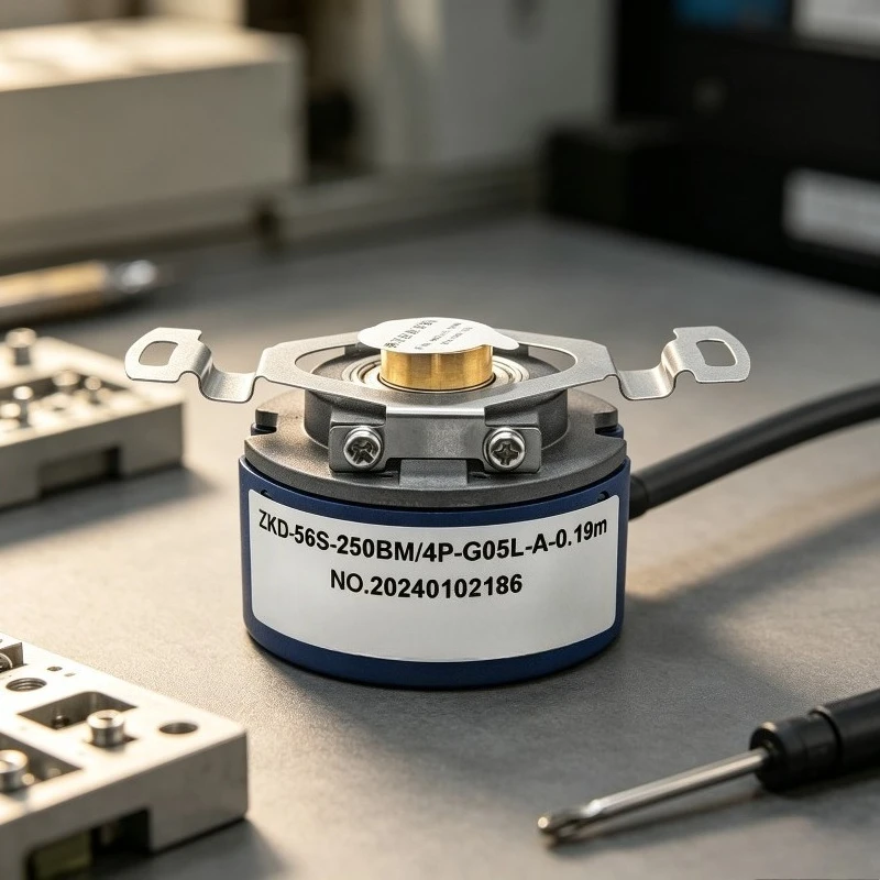 High Precision Industrial Incremental Encoder ZKD-56S-250BM/4P-G05L-A-0.19m 4P-D Servo Motor Feedback