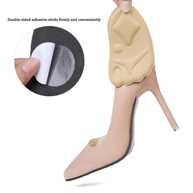 Non-Slip Forefoot Pads for Women High Heels Net Shoe Insole Cushion Arch Support Insert Toe Soft Comfort Foot Care Pad Protector