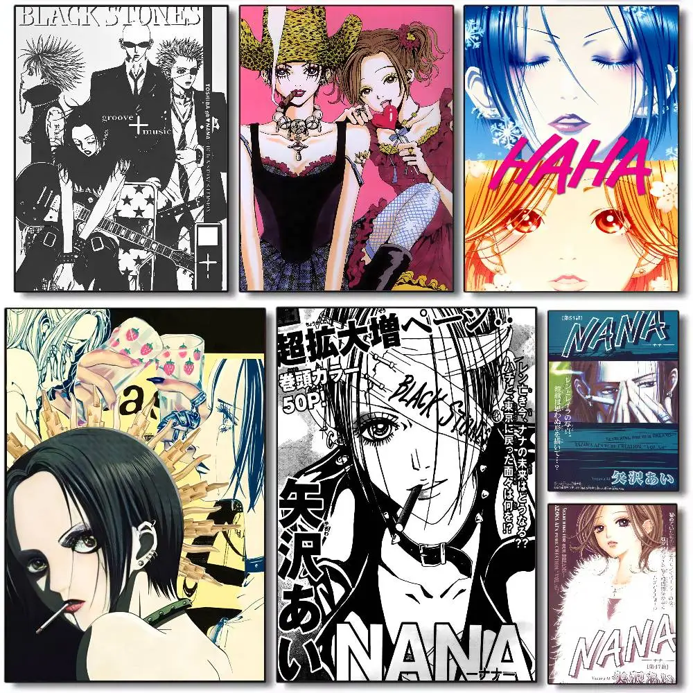 Japan N-NANA ANIME Poster Kunst HD Leinwand Hochwertiger Ästhetischer Druck Papier Wandkunst für Wohnzimmer Heimdekoration
