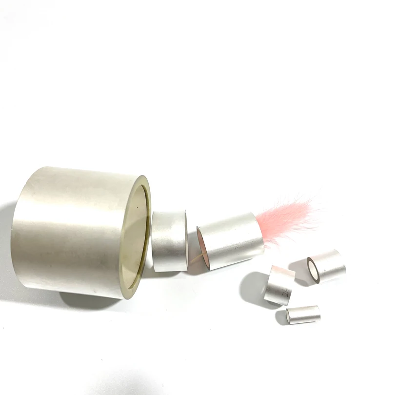 PZT5 قابل للتخصيص OD76xID60xH50mm أنبوب بيزو سيراميك