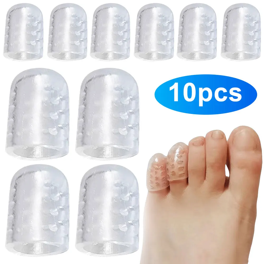 

10 шт., силиконовые чехлы для ног, от боли