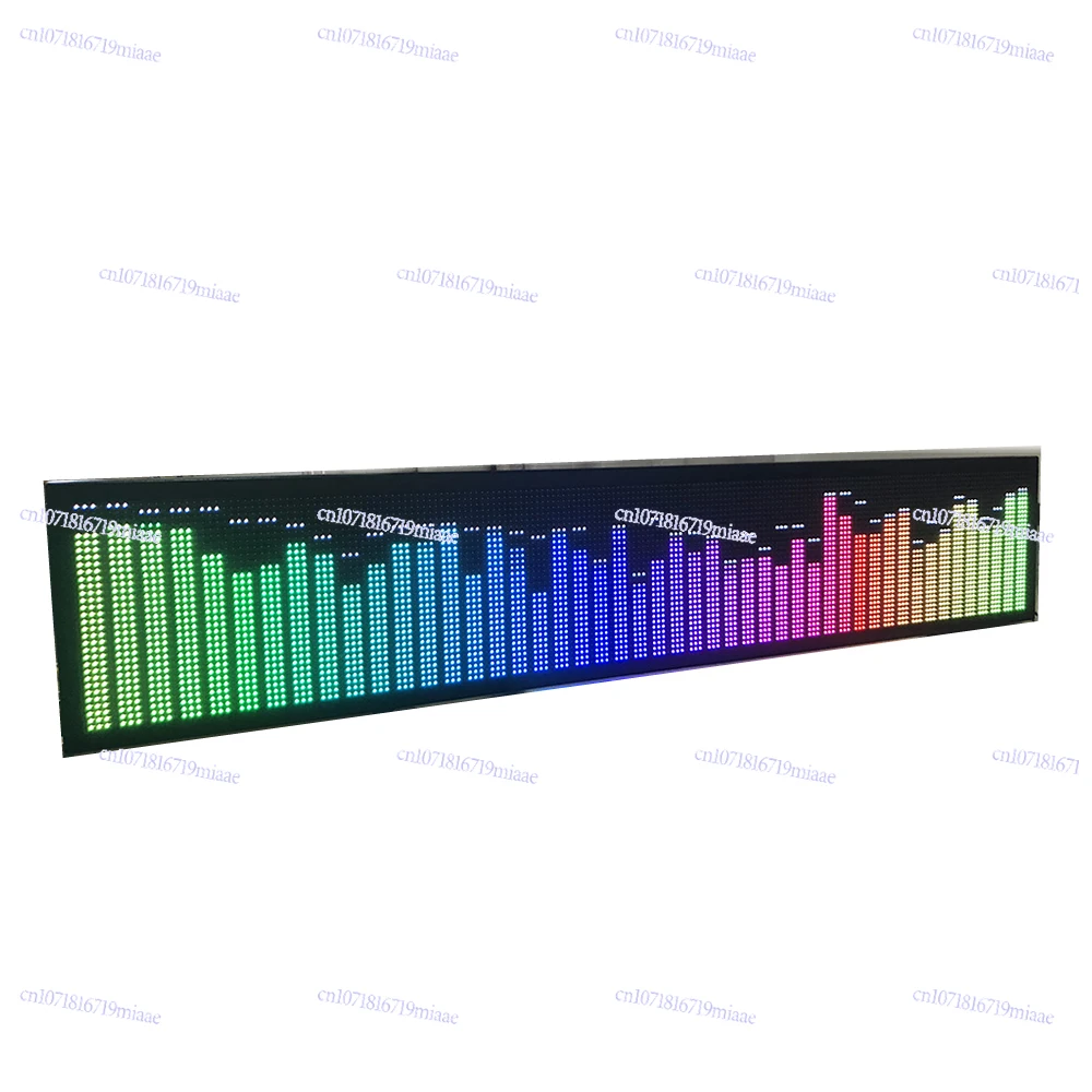 

Professional Full Color Music Spectrum Display RGB Sound Control Remote-Control KTV Rhythm Light 160 Colors Brightness Adjusted