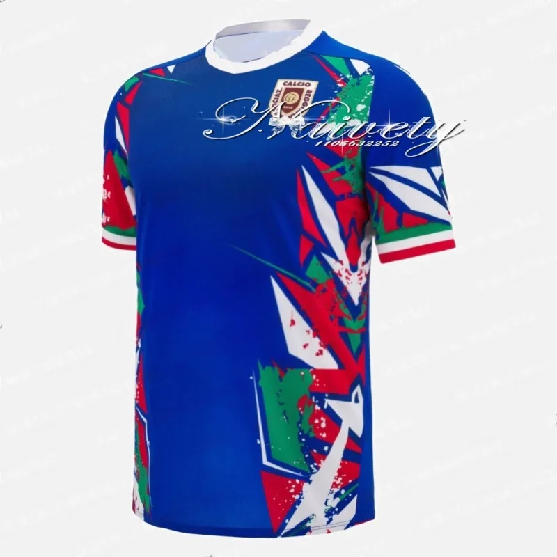 2025/26NewItalian Reggiana Calcio Camiseta estampada 3D novedad de verano Camiseta de entrenamiento para adultos y niñosTop de secado rápido para Fitness al aire libre
