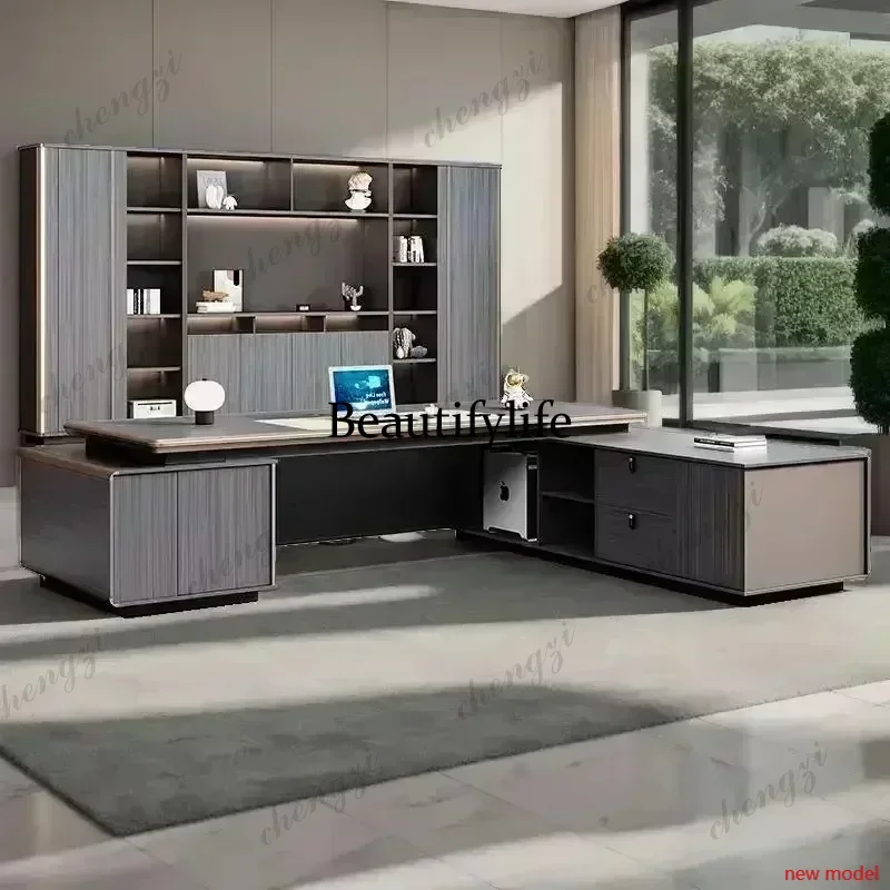 h178Modern Executive Office Desk Study Table Executive Computer Conference Tables Workstation Meuble Bureau Commercial Furniture