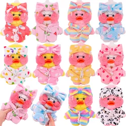 Cute Hoodie 2/4Pcs Set Doll Clothes For 30Cm Yellow Duck Bag Glasses Headband Kawaii Animal lalafanfan Duck Clothes Accessories