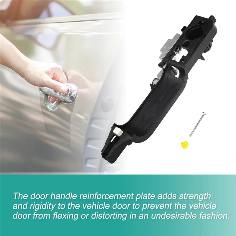 

AUTO 1Pair Exterior Door Handle Base Reinforcement For Ford Focus 08-11 8S4Z-5426685-B 8S4Z-5426684-B Front Handle Base